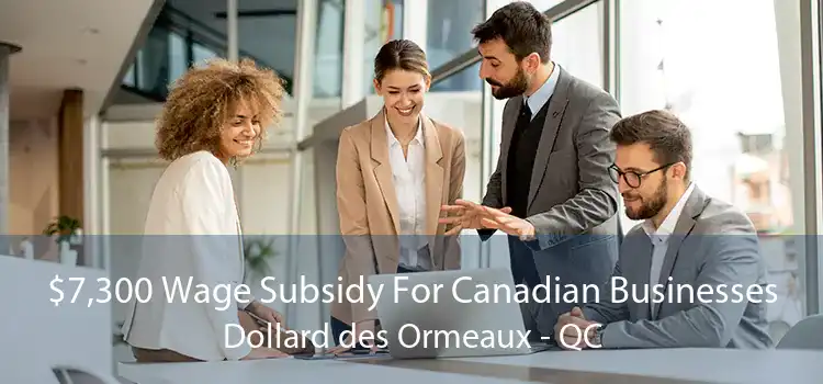 $7,300 Wage Subsidy For Canadian Businesses Dollard des Ormeaux - QC